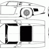 1963-1965. Iso Grifo A3C design by Bertone