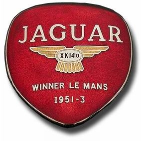 1956. Jaguar XK 140 MC (Winner Le Mans 1951-3 trunk emblem)