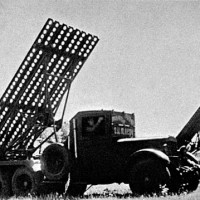 Реактивная установка БМ-13-16 на шасси ЗИС-6