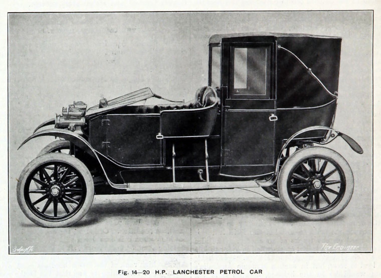 1905. Lanchester 14-20HP Petrol Car