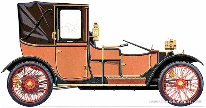 1908. Lanchester 20 HP Landaulet
