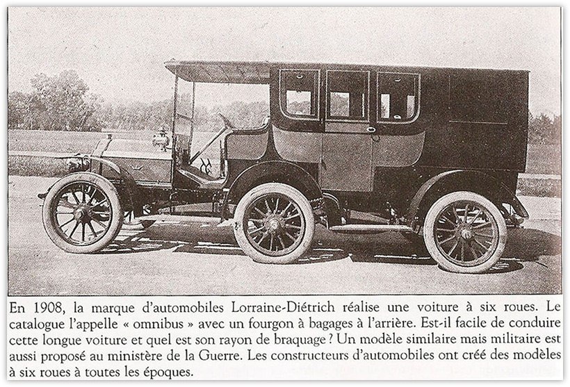 1908. Lorraine-Ditrich 6 wheeler