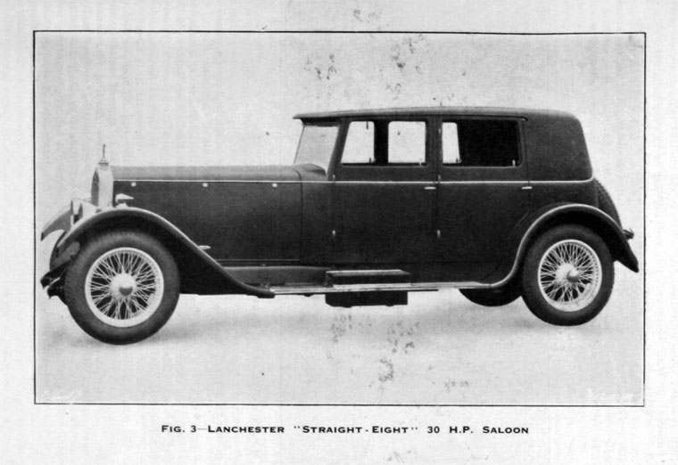 1928. Lanchester Straight-Eight 30 H.P. Saloon