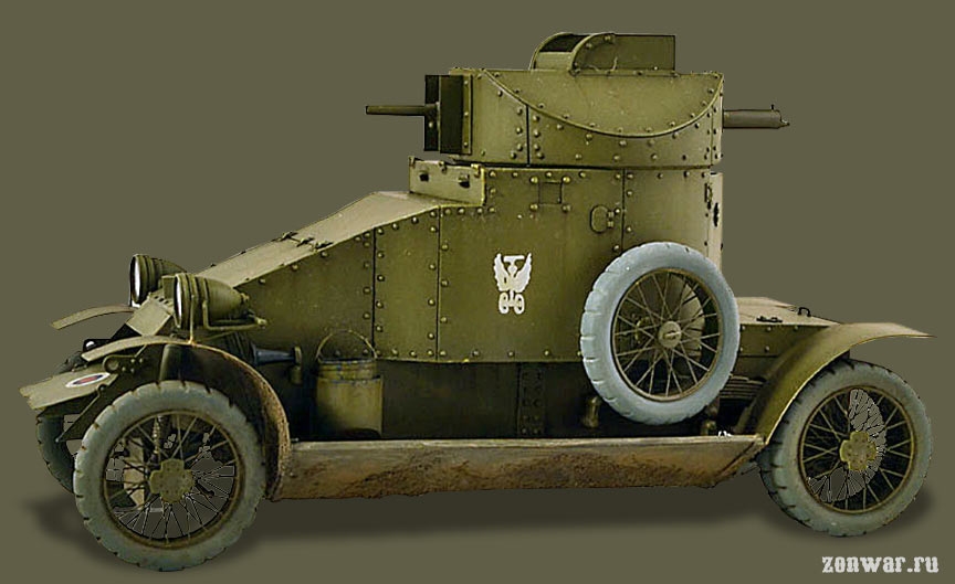 1914-1915. Lanchester Armoured Car (19B38 HP)