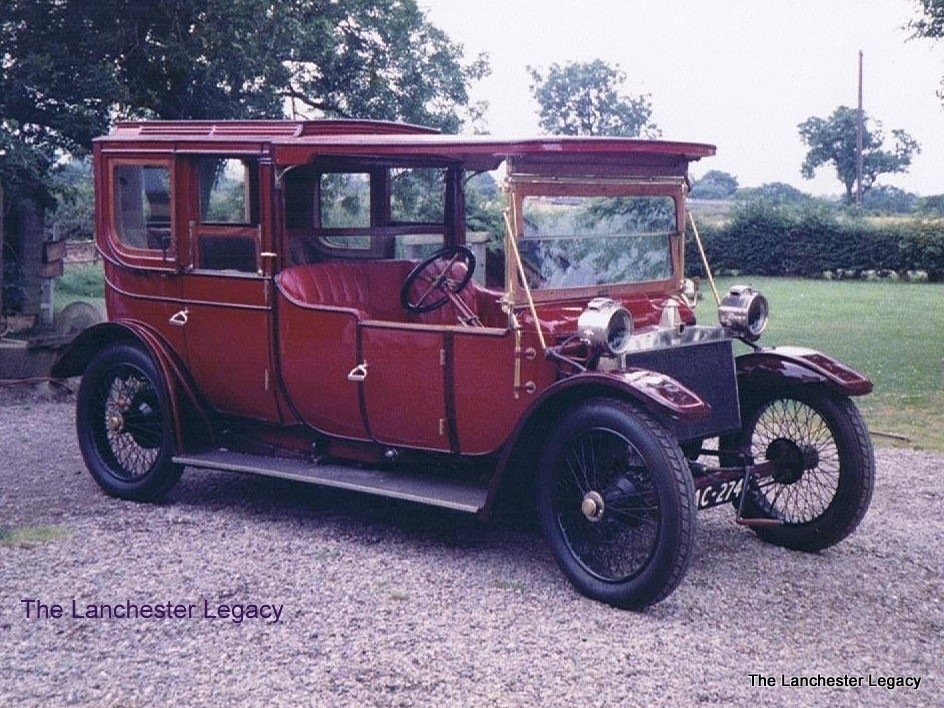 1912. Lanchester 38 HP Detachable Top Limousine