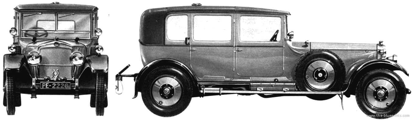 1923. Lanchester 40hp Landaulet