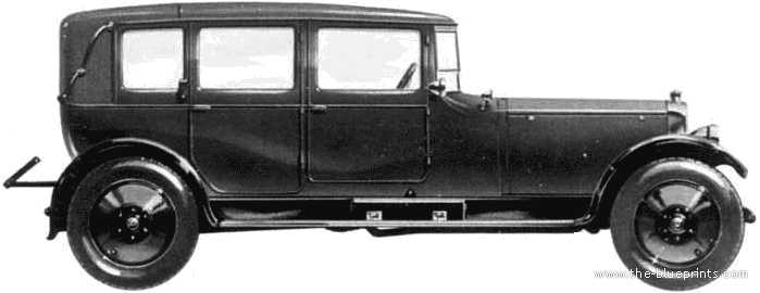 1923. Lanchester 40hp Landaulet