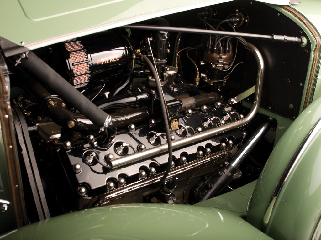1933. Pierce-Arrow Twelve Convertible Sedan (1242)