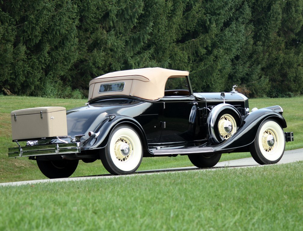 1933. Pierce-Arrow Twelve Convertible Coupe Roadster (1242)