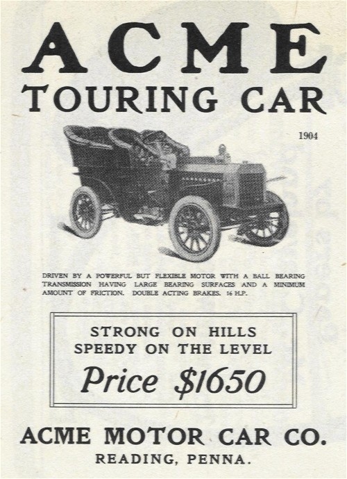 1904. Acme Touring