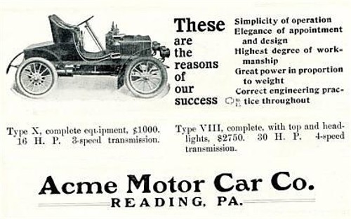 1905. Acme Runabout