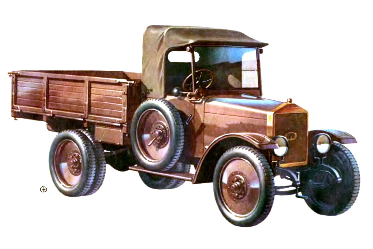 1925-1927. AMO-F15 pervoj promyshlennoj serii