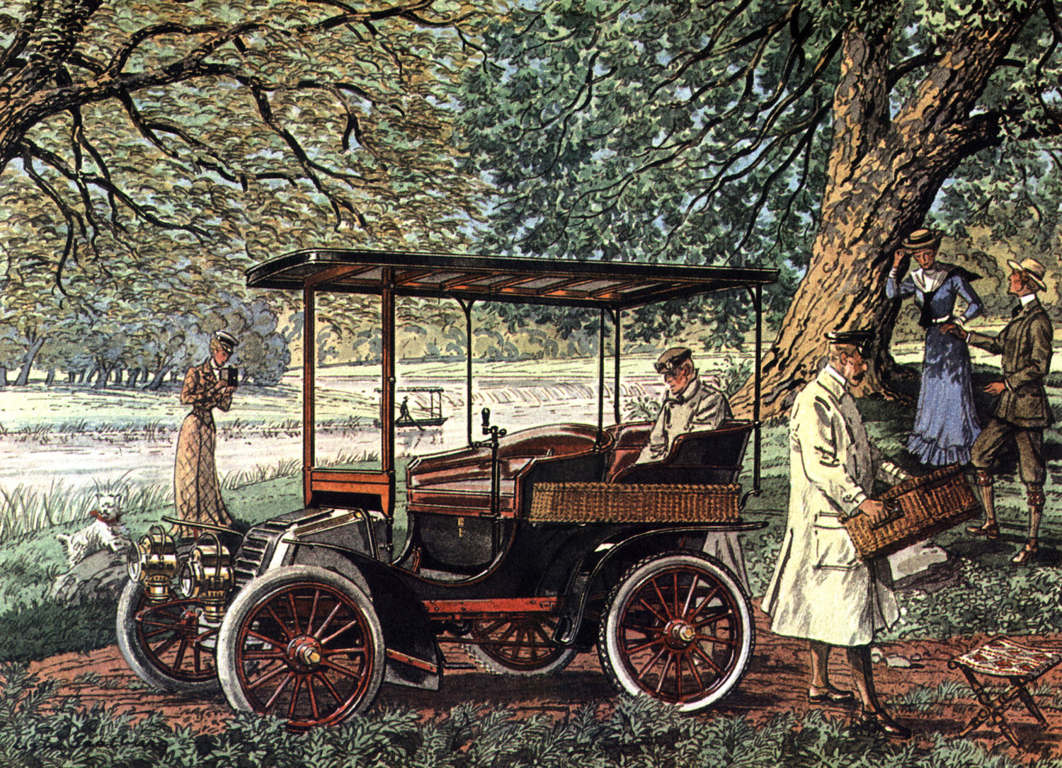 1903 Autocar - Illustrated by Leslie Saalburg