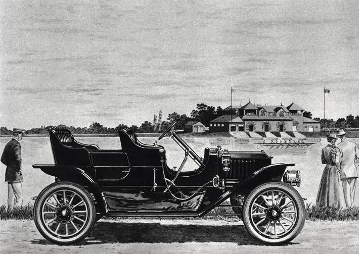 1911 Stanley 2 cyl., 10 H.P. Steam Touring Car - Illustrated by Leslie Saalburg