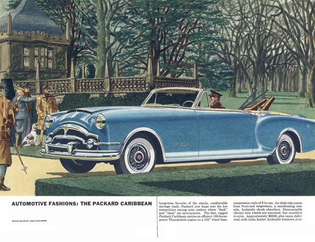 Packard Caribbean - Illustrated By Leslie Saalburg