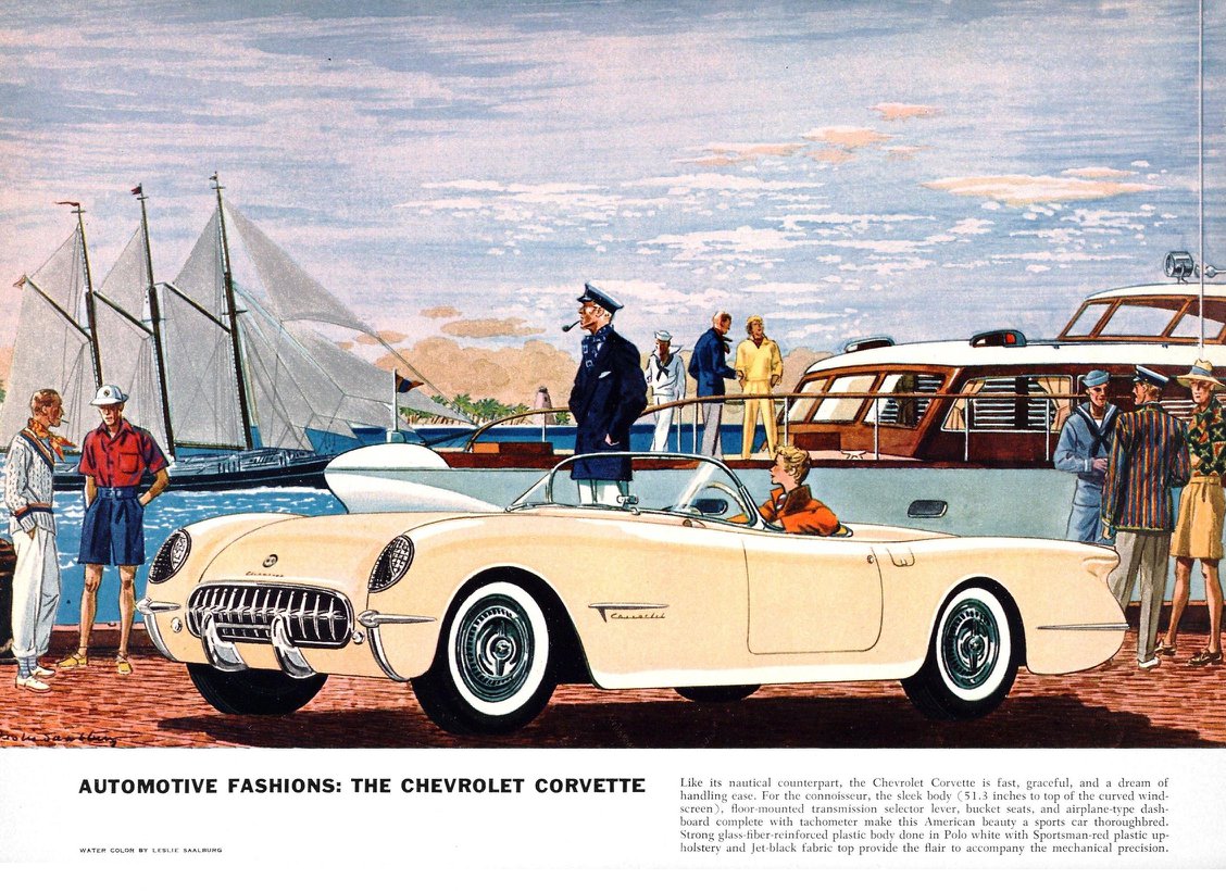 he Chevrolet Corvette - Illustrated By Leslie Saalburg