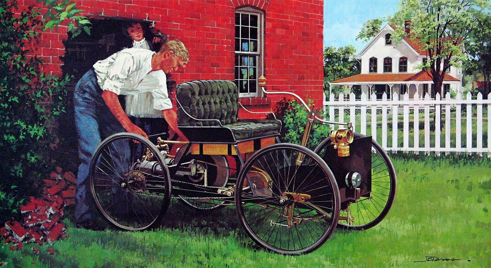 1896. Quadricycle. Illustrated by James B. Deneen