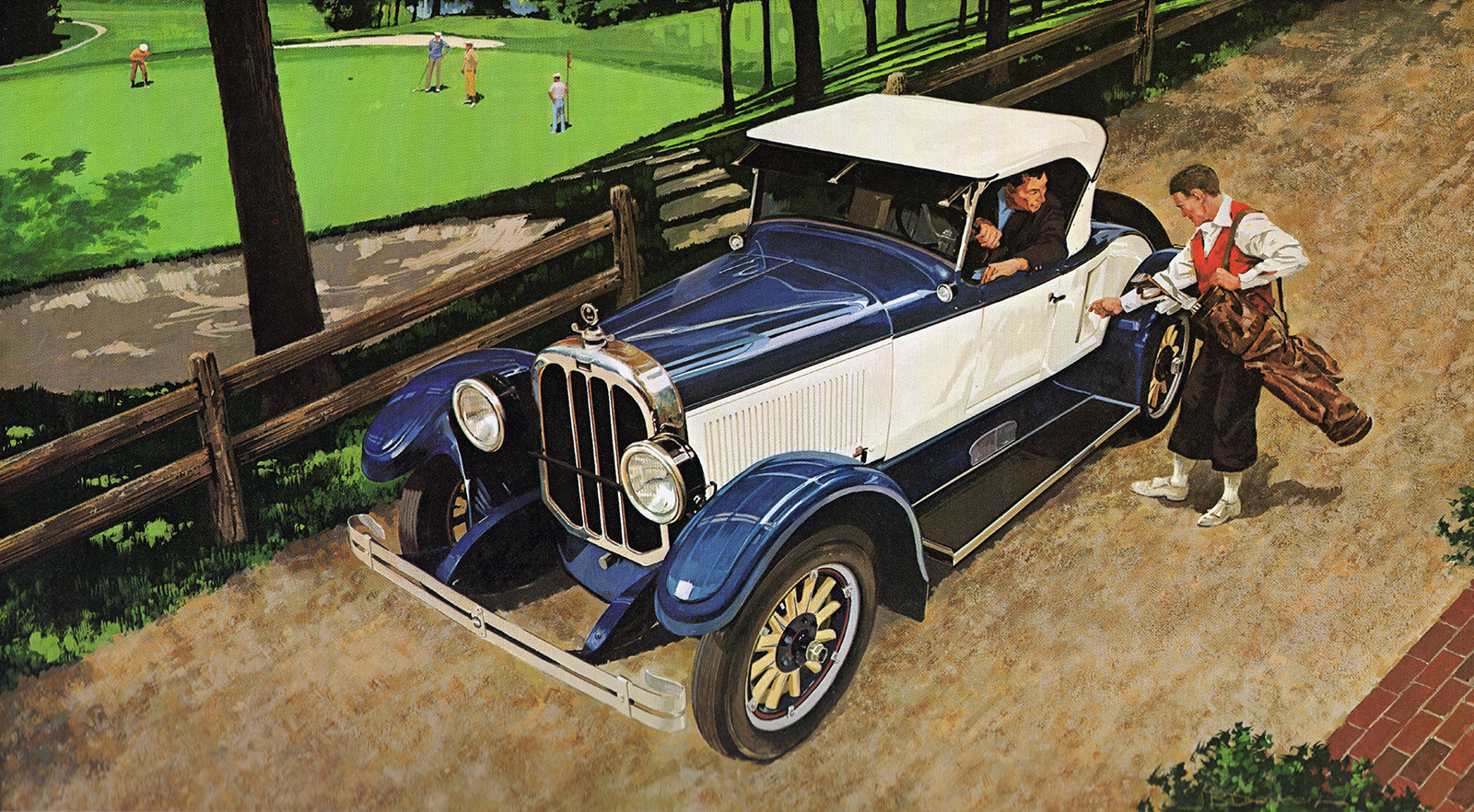 1926. Chandler Comrade Roadster. Illustrated by James B. Deneen