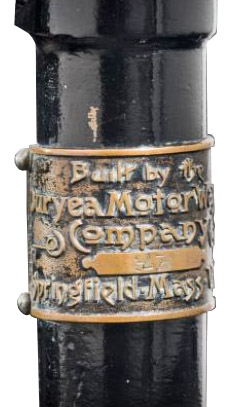 1896. Duryea Motor Wagon Company (1893-1898 Springfield, Massachusetts)